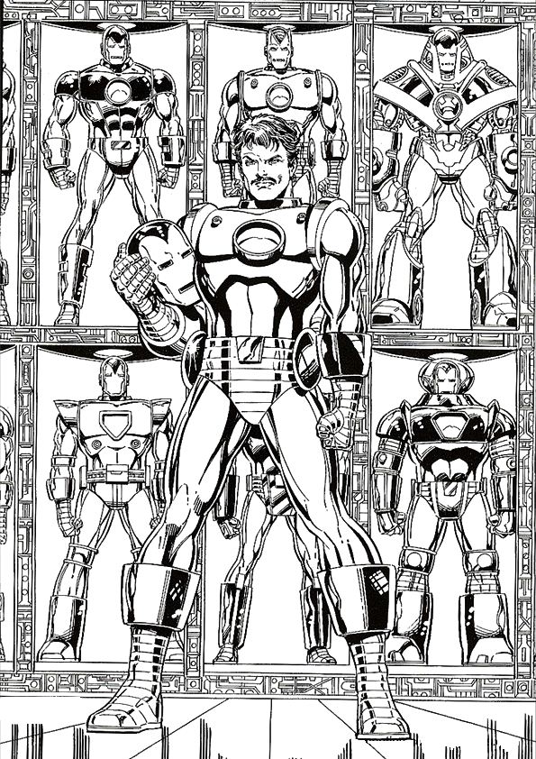 Kids-n-fun.com | Coloring page Iron Man Iron man